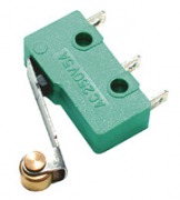  MSW 13 one-circuit micro switch with pressure pulley, 20x10x6mm